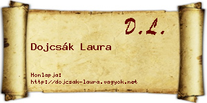 Dojcsák Laura névjegykártya